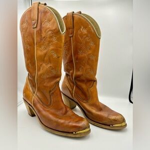 Wolverine Cowboy Boots with Metal Tips